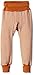 Cosilana baby trousers, long with waistband made of 70% wool and 30% silk -  orange - 