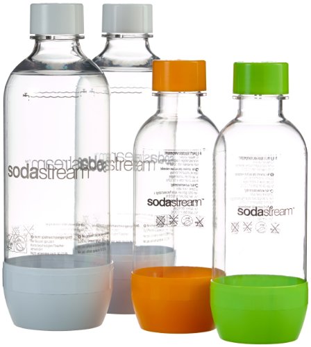 SodaStream Wassersprudler Cool Megapack (mit 1 x CO2-Zylinder 60L, 2 x 1L PET-Flaschen und 2 x 0,5L PET-Flaschen, 6 x 42ml Sirup-Pack), grün - 3