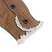 Koly Kids Girls Crochet Knitted Lace Boot Cuffs Toppers Leg Warmer Socks (Khaki)