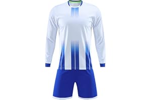 TSSOE Ensemble Vêtements Football Enfant Garçon Tenue Manches Courtes Maillot de Foot France Short Sport Survêtement 5-14 Ans