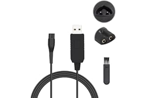 Azlanway 12 V Caricabatterie Cavo per Braun Rasoio elettrico Serie 5 7 9 3 Sostituzione Carica Adattatore Cavo di alimentazione Compatibile con Epilator