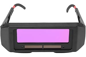 HAKEETA Solar Schweißbrille,Automatischer Verdunkelung LCD Schutzbrille mit Einstellbarem Linsenbein. Anti-glare beschlagfreie Schutzbrille für WIG/MIG Schweißen, Augenschutz usw.