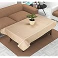 Linen Basics Washable Jute Classic Heat Resistant Rectangular Table Cover (Beige, 36 X 54 Inches, Pack of 1)