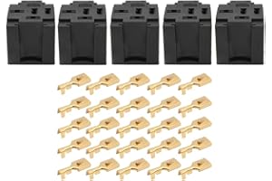 SENZEAL 5 Pin Presa Relè Set Cablaggio 12V Elettronica Automobilistica Programma Relè Presa Nera