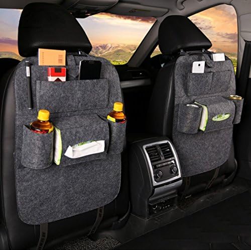 Fristee Back Seat Car Organizer Travel Storag for Kids with Tablet Holder With Kick Mat and Seat Cover 1PC