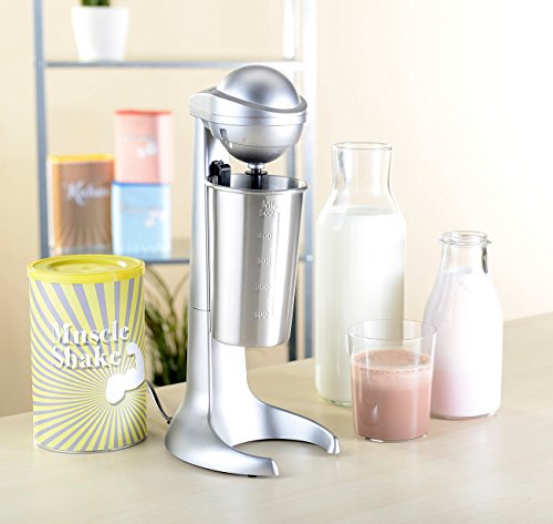 Rosenstein & Söhne Elektrischer Drink-Mixer mit Edelstahl-Becher, 100 Watt - 4