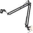 Maono AU-B01 Microphone Suspension Boom Scissor Arm Stand (Black)