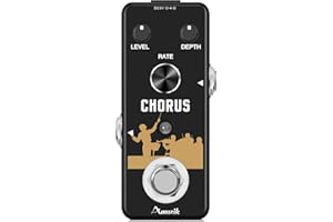 Amuzik Pedal analógico con efecto coro para guitarra eléctrica