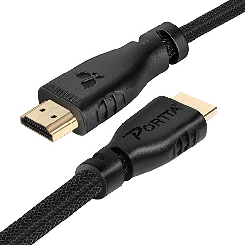 Portta HDMI Cable Kabel HDMI v2.0 kompatibel High Speed mit Ethernet 15m - 5