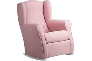 Gasten a gusto SILLONEA- Sillón Lactancia Mecedora para Dar el Pecho, tamaño reducido (96 * 74 * 77 cm) Color Rosa