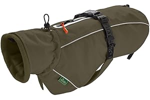 HUNTER Hundemantel NORDBY, Farbe: Oliv, wasserabweisend, warm gefüttert, reflektierend, ideal für Outdoor-Abenteuer, schützt vor Kälte & Nässe, maschinenwaschbar, Größe: 65