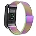Produktbild MoKo Garmin vívoactive HR Armband - Edelstahl Milanese Magnet Uhr Band Strap Uhrenarmband Erstatzband Replacement für Garmin vívoactive HR Sport GPS-Smartwatch, Mehrfarbig