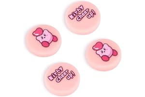 DLseego Thumb Grips Caps Compatible with Switch/Switch Lite/Switch OLED Joy Con,Cute Silicone Analog Stick Caps, Protective Thumb Grip Covers - Pink Balls (4PCS)