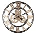 Produktbild Alicemall Wanduhr Vintage Dekoration Rahmenlose Wandaufkleber 3D mit Ziffernblatt ohne Ticken modern Vintage Metall groß Uhren Wohnzimmer Schlafzimmer(Style 7)