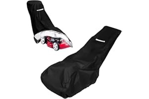 MINZHI 193 x 112 x 64 cm Copri universale per Esterno, Copertura per Tosaerba, Copertura Universale Tagliaerba, impermeabile, resistente ai raggi UV,Copri Tagliaerba, con coulisse e borsa portaoggetti