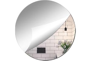 Husalsea Specchio Adesivo Rotondo da Parete 30cm - Decorazione per Matrimoni e Feste - Tavolo Candele Vassoio - Design Neutro