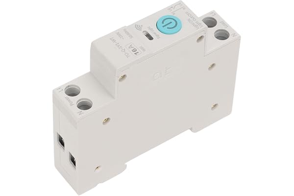 Sahgsa WIFI Smart Switch Breaker Intelligent Flamskyddad Timing Control för Smart Home Red Copper 1P+N för DIN35 Rail (16A)