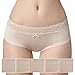 Debenhams Womens Pack Of Five Natural Lace Trim No Vpl Shorts 20