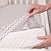 Ziggy Baby Jersey Cotton Fitted Crib Sheet Set, Grey/White, by Ziggy Baby