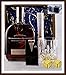 Produktbild Geschenk Woodford Reserve Distillers Select Bourbon Whiskey mit 2 Original Edelstahl Kühlsteine, goldfarbend im Smoking + Glas im edlen Geschenkkarton, kostenloser Versand