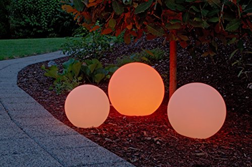 Luminatos 30S, LED Solar Leucht Kugel 30cm, 7 Farben, wasserdicht, Solar - 4