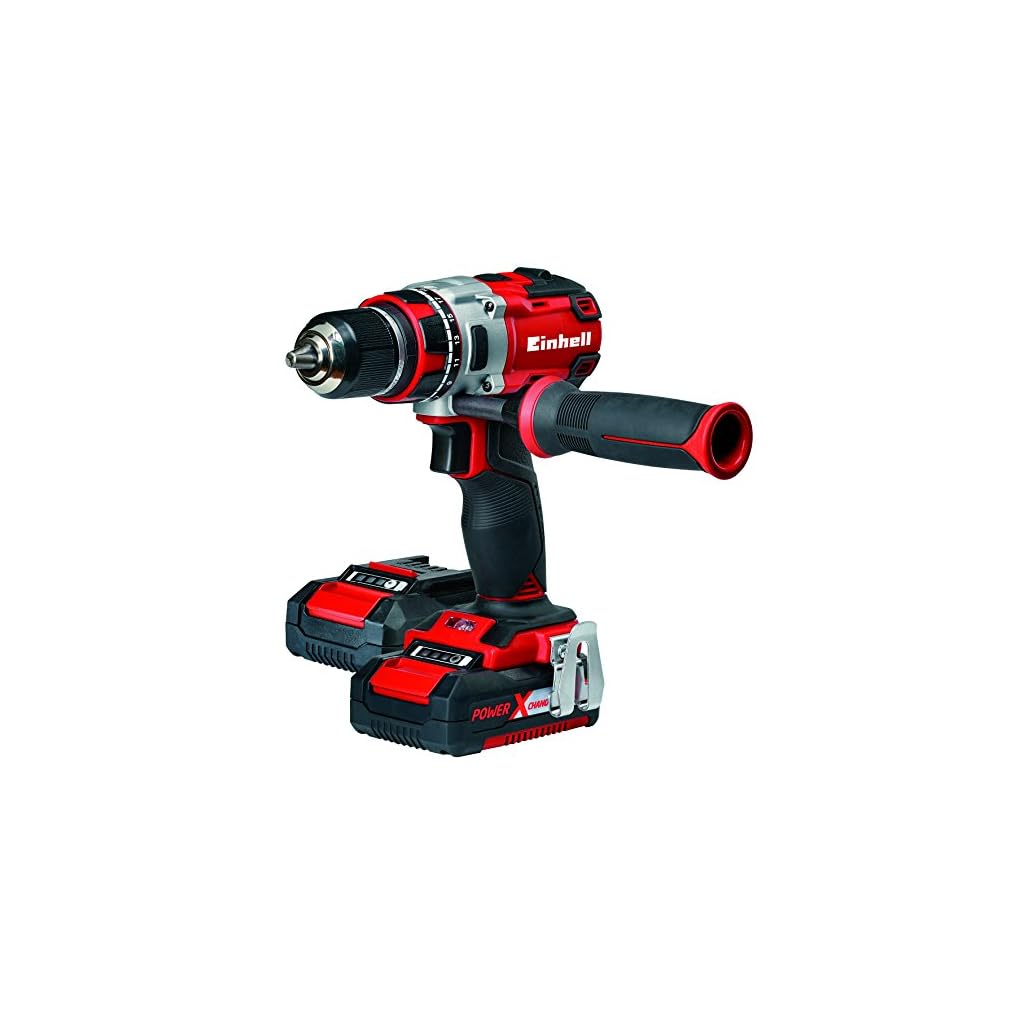 Einhell Accu-slagboorschroevendraaier TE-CD 18 Li-i BL Power X-Change (18 V, draaimoment: 60 Nm, 22 standen, versie set, incl. 2 x 3,0 Ah accu's en oplader