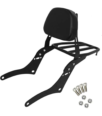 Skull Faster Sissy Bar & Luggage Rack – For Honda Shadow ACE 750 / VT400 / VT750C (1997-2003)