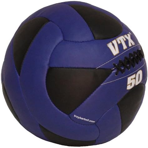 VTX by Troy Barbell PWB-050 Leather 50 lb Wall Ball, One Size