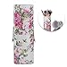 Make Up Brushes Holder Cosmetic Brushes Case Bag Travel Makeup Storage Box Cylinder Pen Pencil Vanity Cup with Lid (Pink)