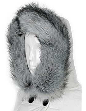 Futrzane Kapuzen Fellkragen für Kapuze Pelz Schal Fellstreifen