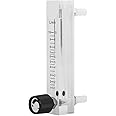 Flow Meter with Control Valve LZQ-7 Flowmeter 1-10LPM Flowmeter Support 0.6MPa pressure for Unidirectional Gas/Oxygen/Air Flow Measure 8mm Barbs for Industry