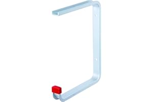 Alberts 805579 Crochet de plafond | au choix dans différents modèles | coudé | aluminium | profondeur du crochet 175 mm | hauteur totale 220 mm