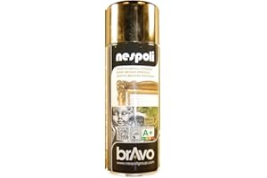 Nespoli Bomboletta Spray Aerosol Cromato Oro Effetto Metallizzato 400ml