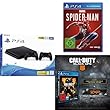 PlayStation 4 - Konsole (500GB, schwarz, slim, F-Chassis) inkl. 2 DualShock 4 Controller + Marvel’s Spider-Man - Standard Edition - [PlayStation 4] + Call of Duty: Black Ops 4 Standard Plus Edition - [PlayStation 4] (exkl. bei Amazon) from Sony