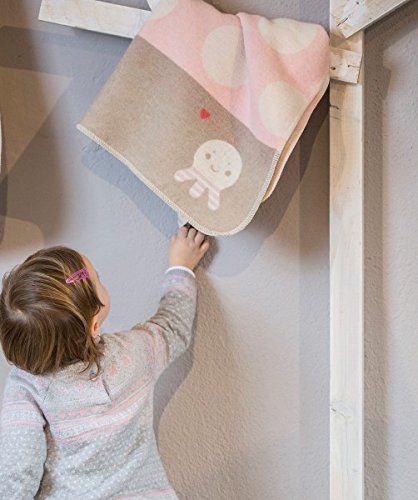 Preisvergleich Produktbild Fussenegger Babydecke gekettelt rosa Größe 70x90 cm