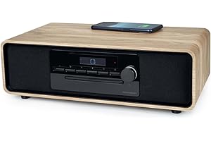 Micro-chaîne Bluetooth - THOMSON - Noir - Radio FM/CD/MP3/USB/Induction, 60W, Égaliseur, Télécommande, Alim. 230V