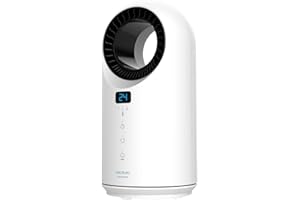 Cecotec Chauffage Basse Consommation Ready Warm 8400 Sans Lame Connecté. Puissance 1500 W, Wifi, Télécommande, Ecran LED, Tactile, 3 Modes, Oscillation, Minuterie, Triple Système de Sécurité