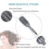 SUPRENT Nano thermische keramische u. Ionische runde Fass-Haar-Bürste, 2 Zoll, graue und schwarze Farbe, addieren Haar-Volumen, für Haar-Trocknen, Anreden, Curling - 3