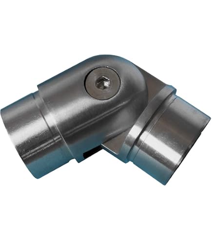 Edelstahl T-Verbinder 4-Wege – V2A (AISI 304), Geschliffen K240 – Für Rundrohre Ø 42,4 X 2,0 Mm – Geländerbau & Handläufe