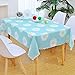 Produktbild CFWL Rechteckige Tischdecke wasserdicht und resistent gegen Öl Sun Flower 150 x 150 cm Tischdecke Weiß Wedding Tischdecke Weiß und Schwarz Compleanno