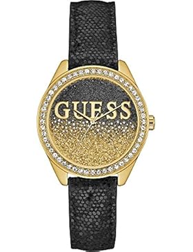 GUESS DAMEN-ARMBANDUHR 36MM ARMBAND LEDER GEHÄUSE EDELSTAHL QUARZ U0823L6