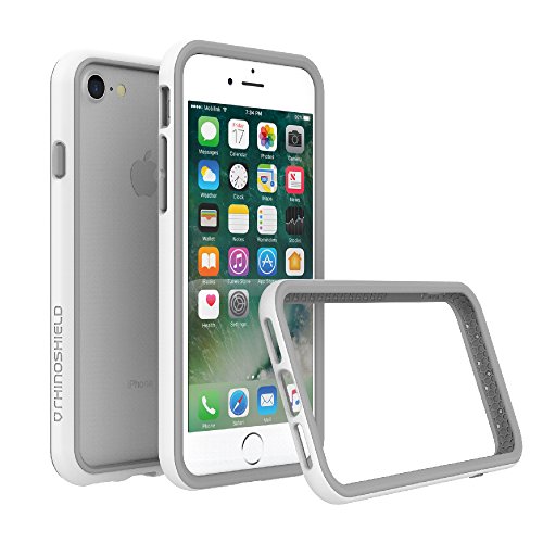 RhinoShield Estuche Parachoques para iPhone 8 / iPhone 7 [CrashGuard] | Cubierta Protectora de diseño Delgado con amortiguación [Protección de caída de 3.5 M] - Blanco