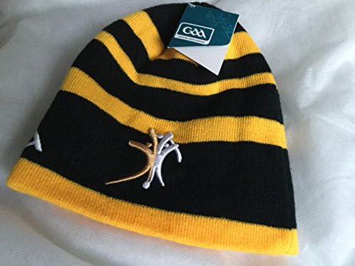 KILKENNYOfficial GAA Ireland County Black and Gold Hoop Style Beanie hat very rare limited Stock