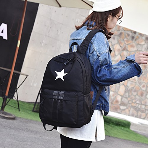 MeCooler Vintage Rucksack Schul Schultaschen Freitag Schulrucksack Damen Rucksäcke Weekender Herren Daypack Reisetasche Sporttasche Backpack Tasche für Sport Bag - 5