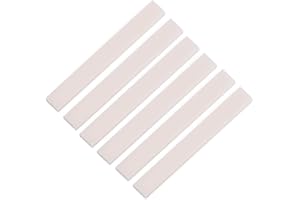 EUJGOOV Selle per Ponte per Chitarra Acustica da 6 Pezzi, Sella per Ponte per Chitarra in Osso di Bovino Vuota per Chitarra Classica Acustica