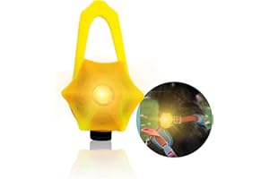 LaRoo Dog LED Light 4 Modes,Dog Silicon Waterproof Flashing Light Up Pendant Clip on Dog Collar Charms,Safety Blinker Light for Dog Night Walking Outdoor Sport