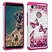 Produktbild Beeren-Zubehör Google Pixel 3 Hülle, Pixel 3 Hülle, luxuriöse Glitzer-Schutzhülle mit Nieten aus Strasssteinen, Hybrid-Schutzhülle für Google Pixel 3 Pixel 3 Pink Butterly