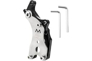 MUQZI Adaptateur de frein à disque pour vélo, adaptateur de frein à disque, vélo V frein sur disque de frein Conversion, frein Mount Heavy Duty 160/180/203 mm Accessoires pour freins à disque arrière