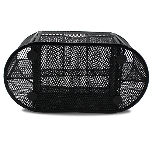 Aussel Schreibtisch-Organisator Bürobedarf Halter Meshabstand Saving Desktop-Briefpapier-Sammlung Caddy 9 Slots (Black) - 5