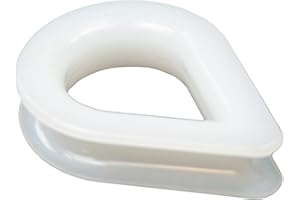 IDT TRADE Lot de 4 cosses en plastique 12 mm pour câble métallique ou corde Ø 12 mm